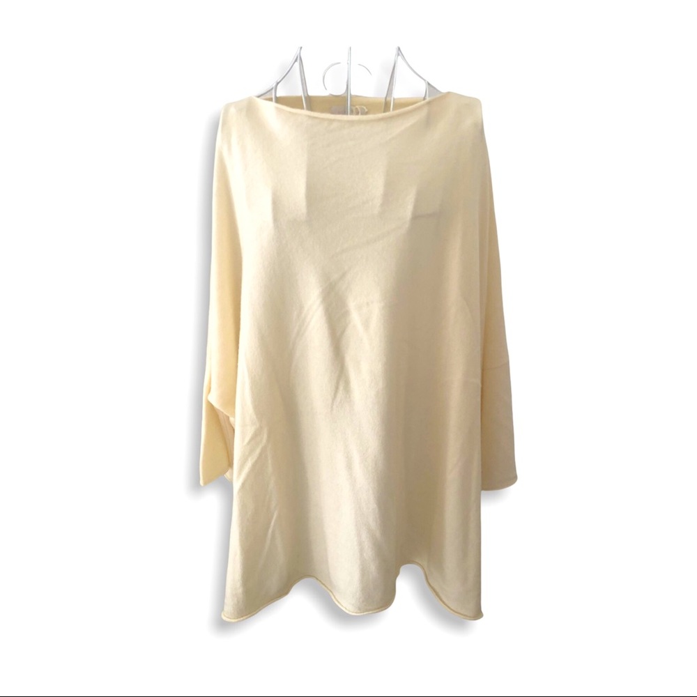 Eskandar White Square Neck Short Sleeve Top - Long